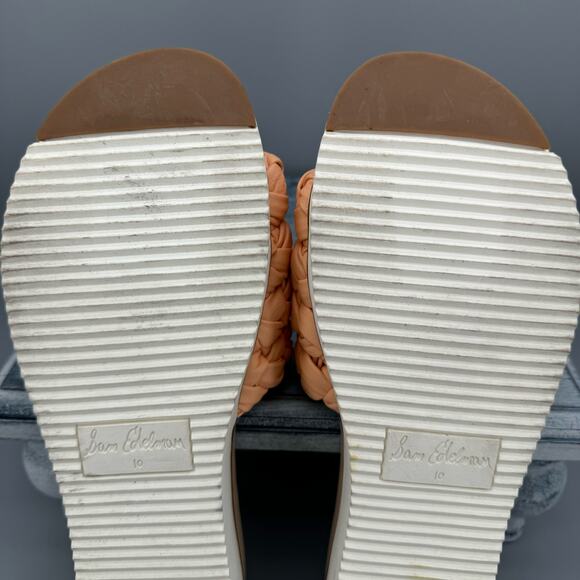 Sam Edelman Ainslie Braided Slides Peach Size 10 - Picture 10 of 10